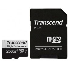 Transcend 256GB MicroSD Endurance Class10+SD adapter